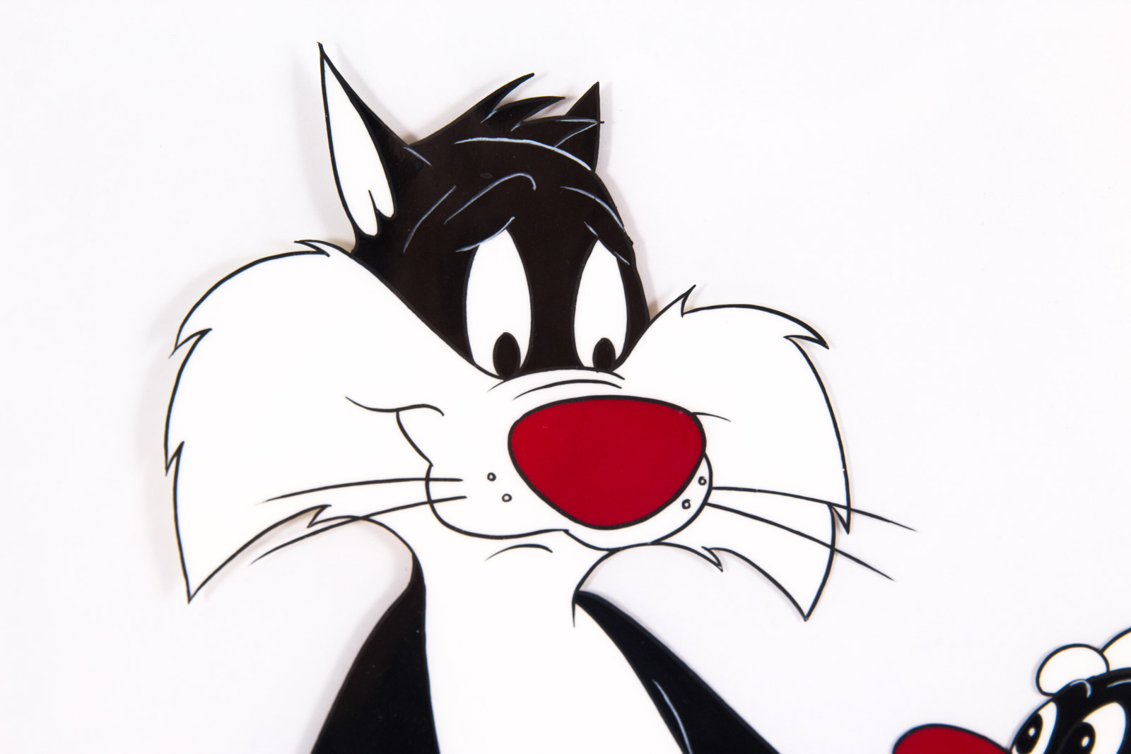 Hand Painted Sylvester the Cat Themed Prototype Animation Cel
