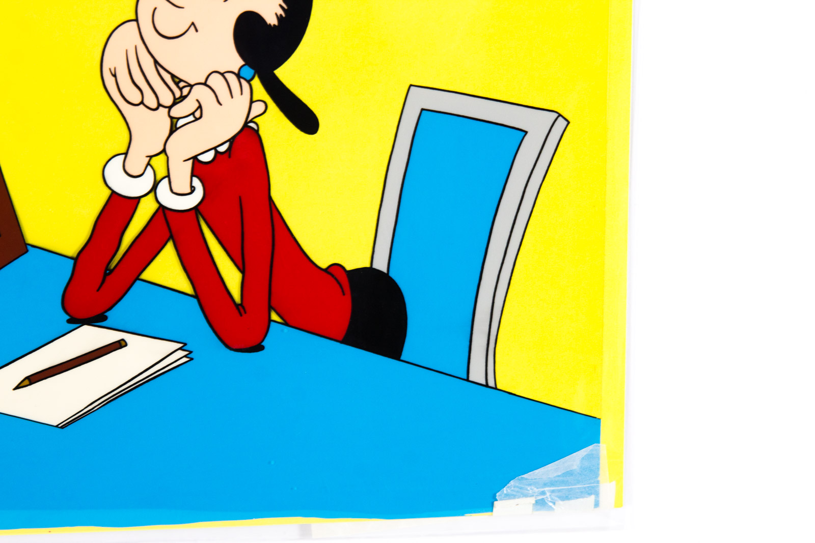 Hand Painted Popeye the Sailor Themed Prototype Animation Cel