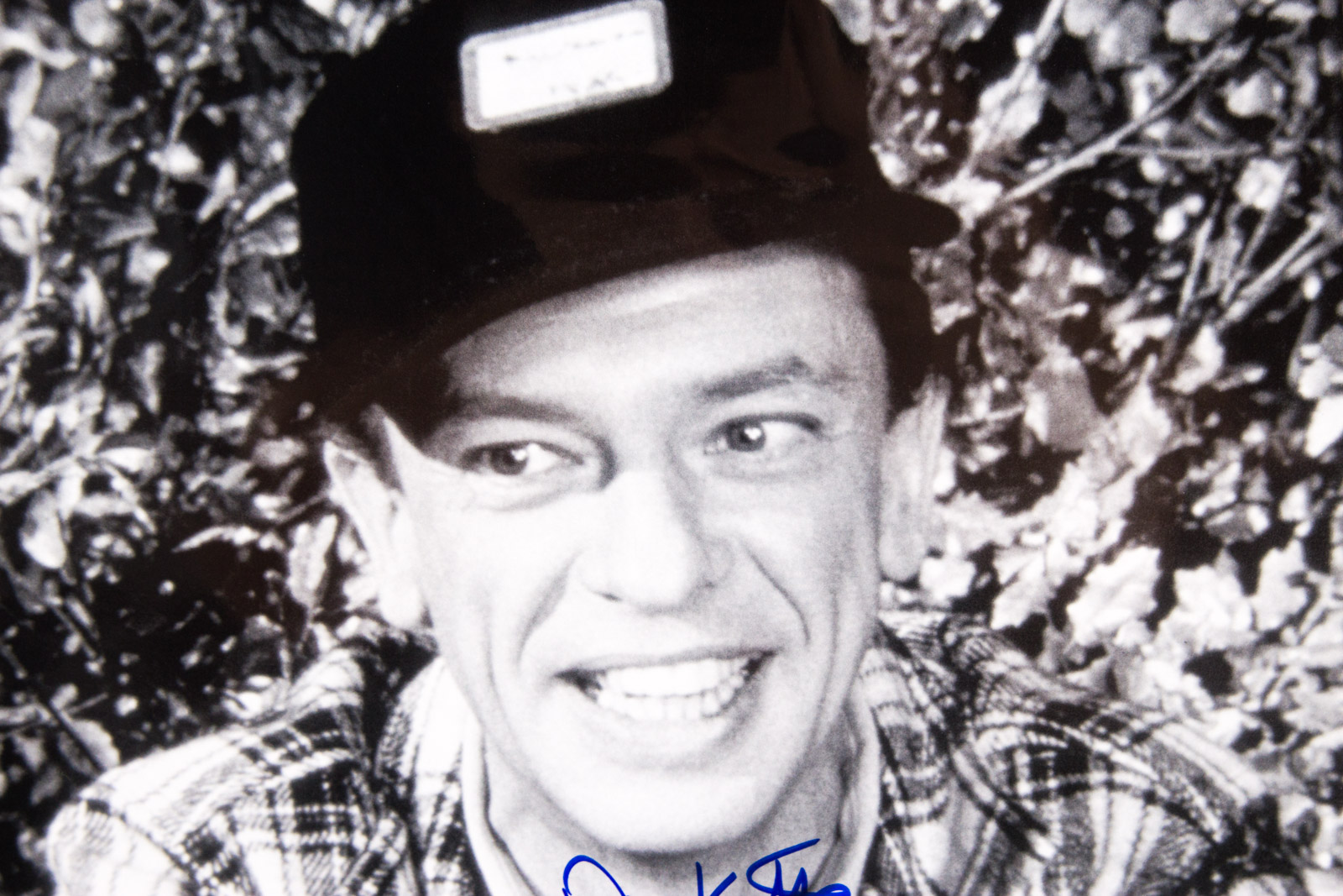Don Knotts Signed "The Andy Griffith Show" Barney Fife Photograph