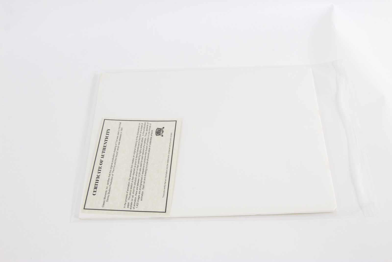 Original Disney Studios 1981 "The Fox and the Hound" Production Sketch