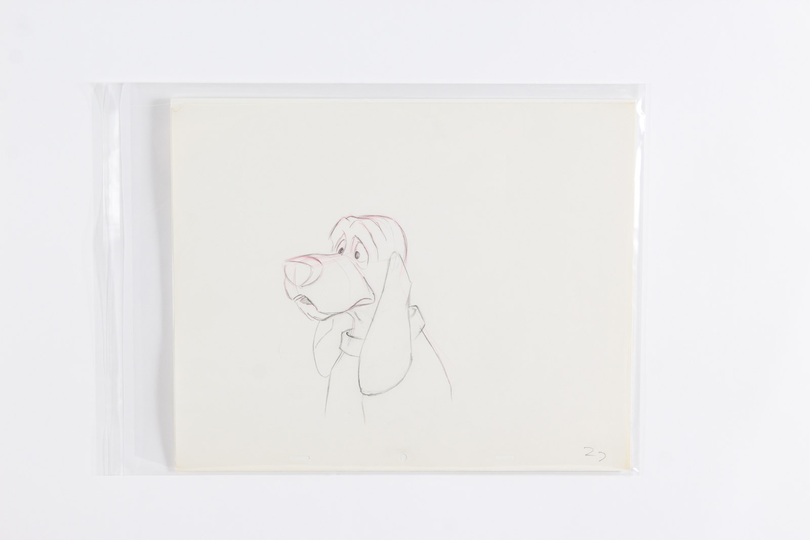 Original Disney Studios 1981 "The Fox and the Hound" Production Sketch