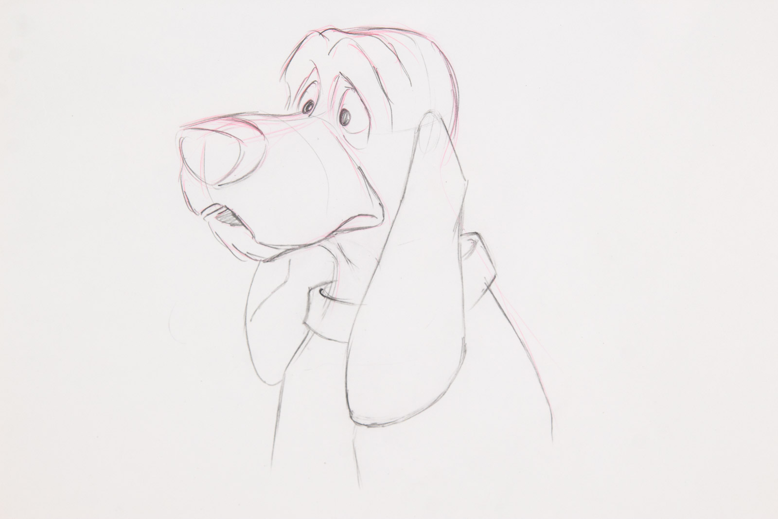 Original Disney Studios 1981 "The Fox and the Hound" Production Sketch