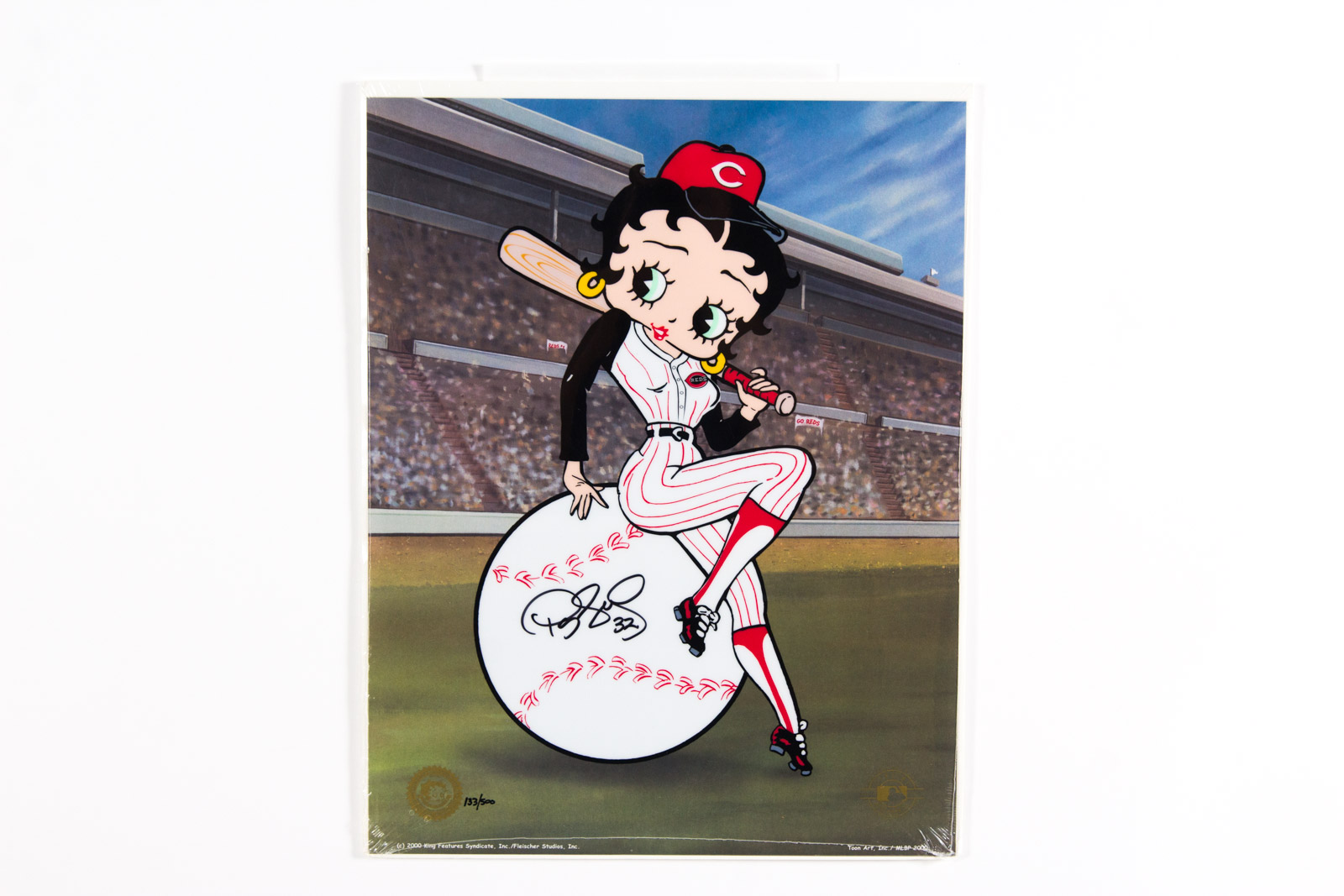 Danny Graves Signed "Betty on Deck" Cincinnati Reds Animation Sericel