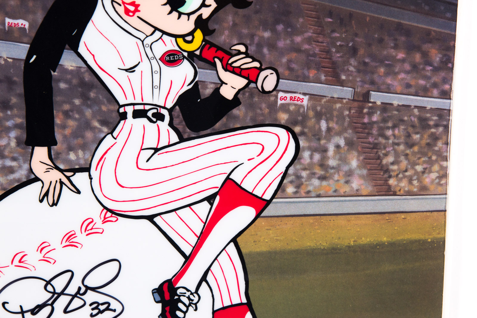 Danny Graves Signed "Betty on Deck" Cincinnati Reds Animation Sericel