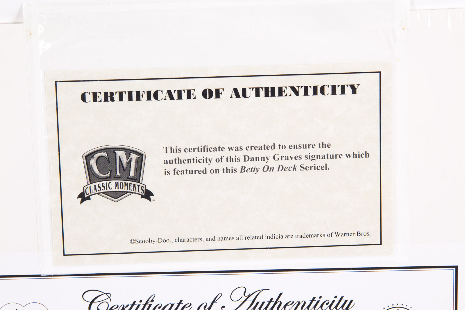 Danny Graves Signed "Betty on Deck" Cincinnati Reds Animation Sericel