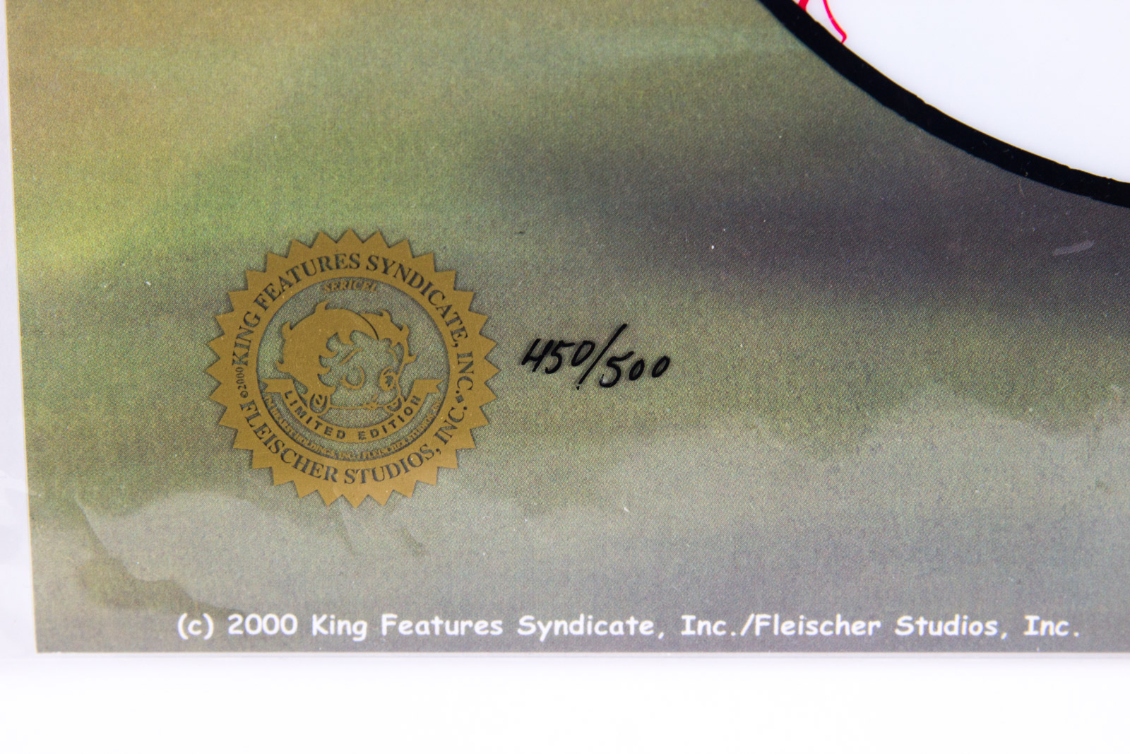 Whitey Ford Signed "Betty on Deck" New York Yankees Animation Sericel