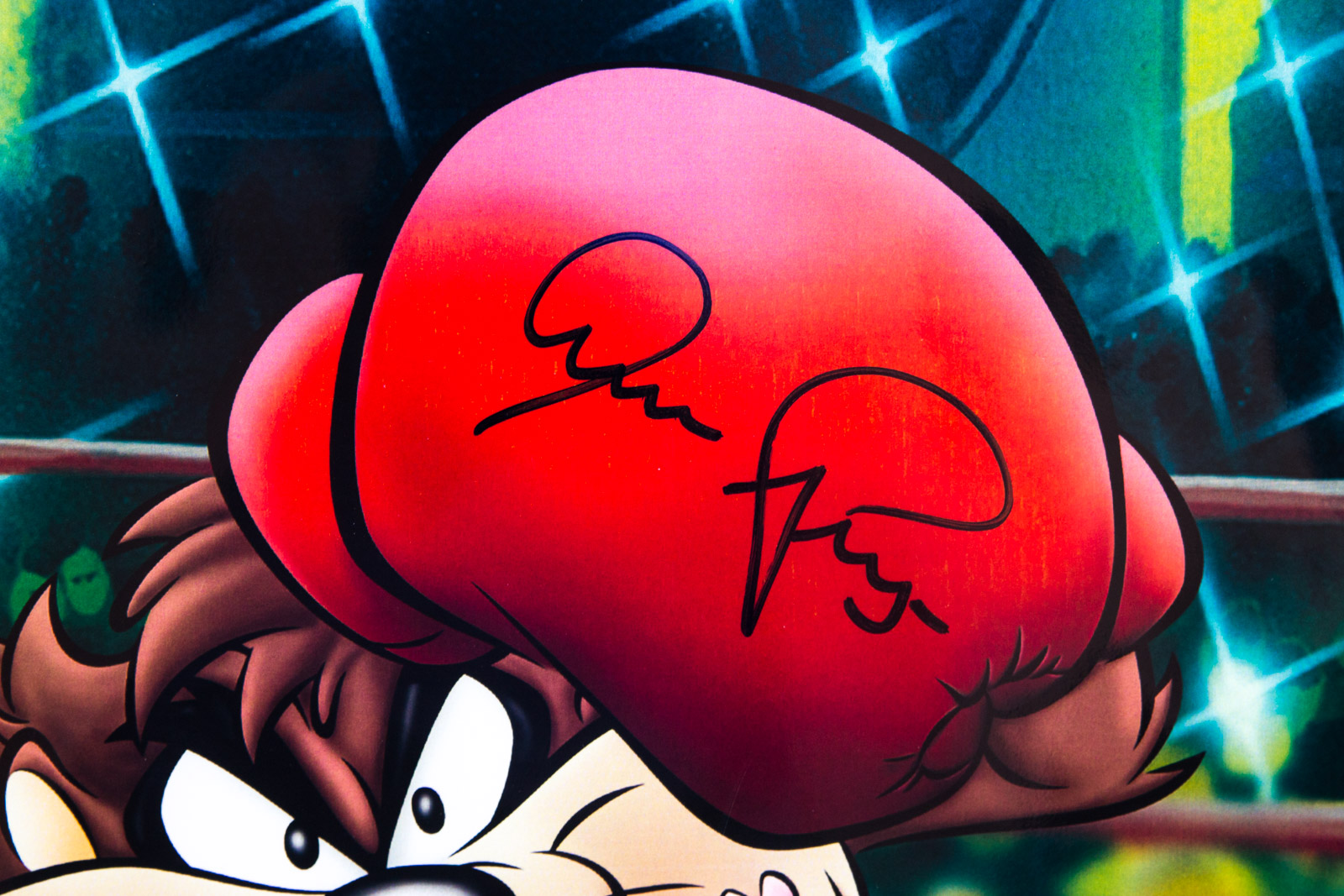 Aaron Pryor Signed "Knockout Taz" Boxing Lithograph