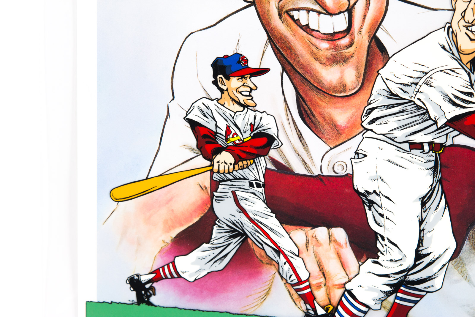 Sam Viviano Hand Painted "Stan the Man" Animation Cel Signed By Stan Musial