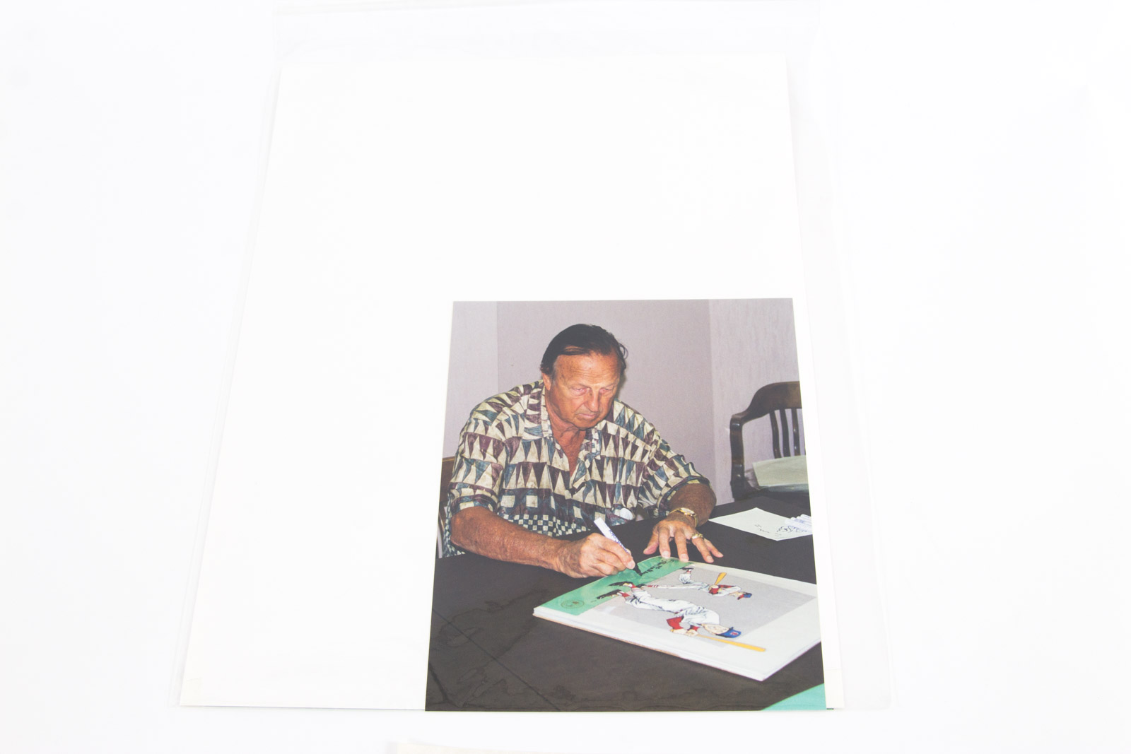 Sam Viviano Hand Painted "Stan the Man" Animation Cel Signed By Stan Musial