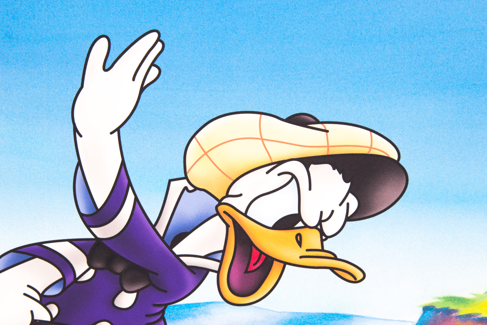 "Temper, Temper" Donald Duck Golf Theme Color Lithograph