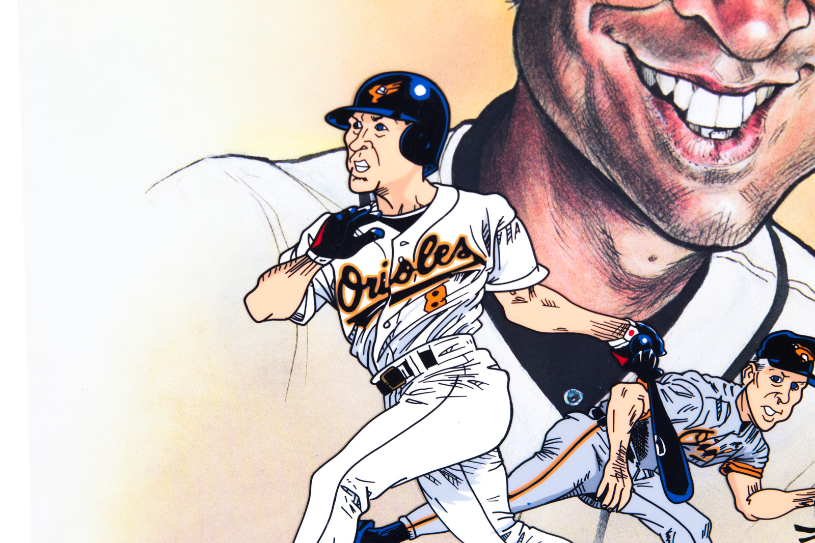 Sam Viviano Hand Painted "Cal Ripken Jr" Animation Cel