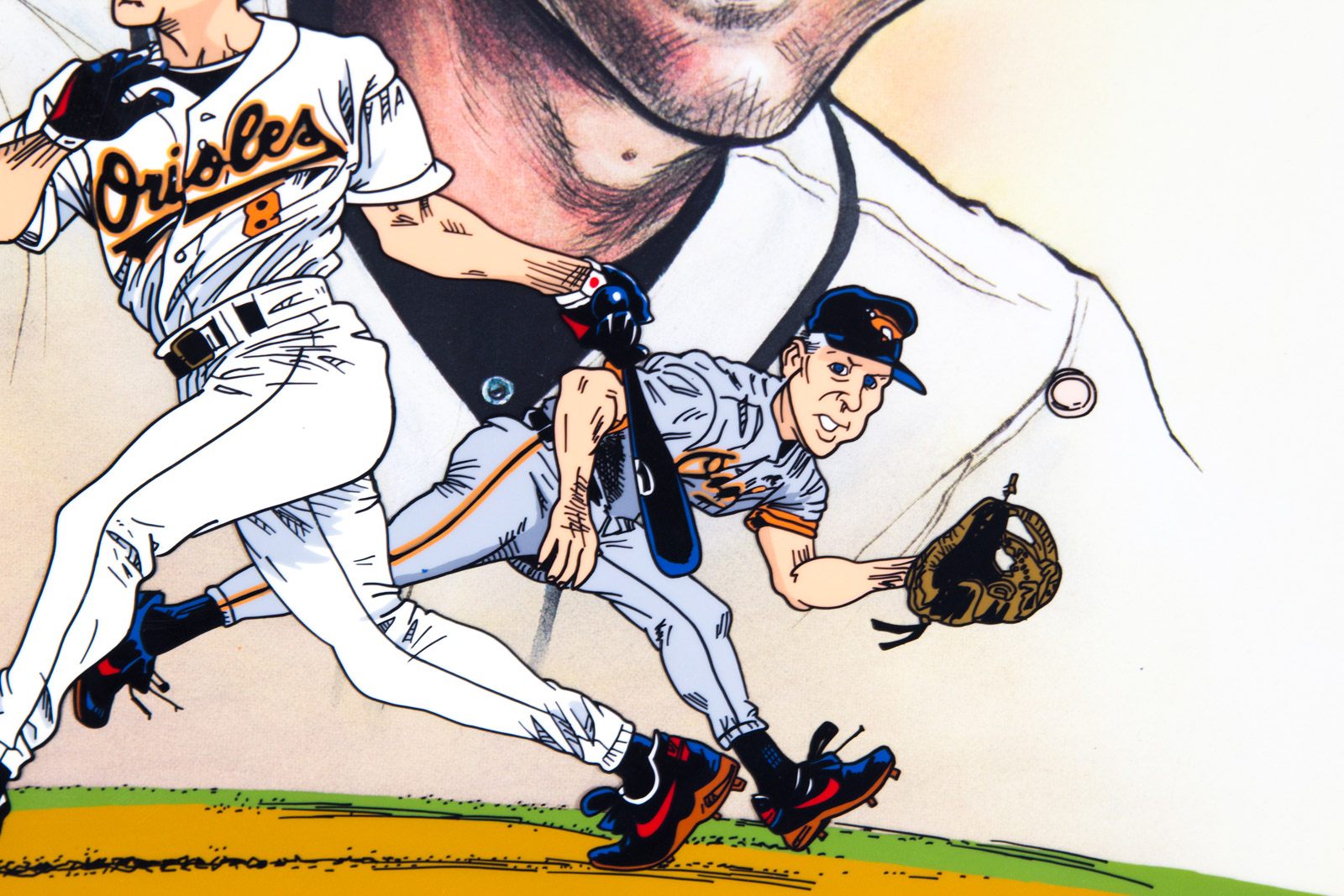 Sam Viviano Hand Painted "Cal Ripken Jr" Animation Cel