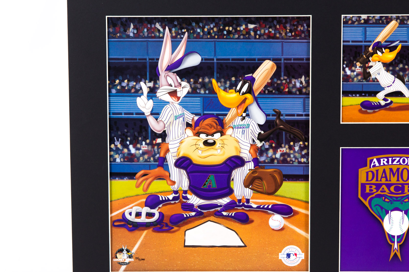 Looney Tunes "Arizona Diamondbacks" Baseball Offset Lithograph