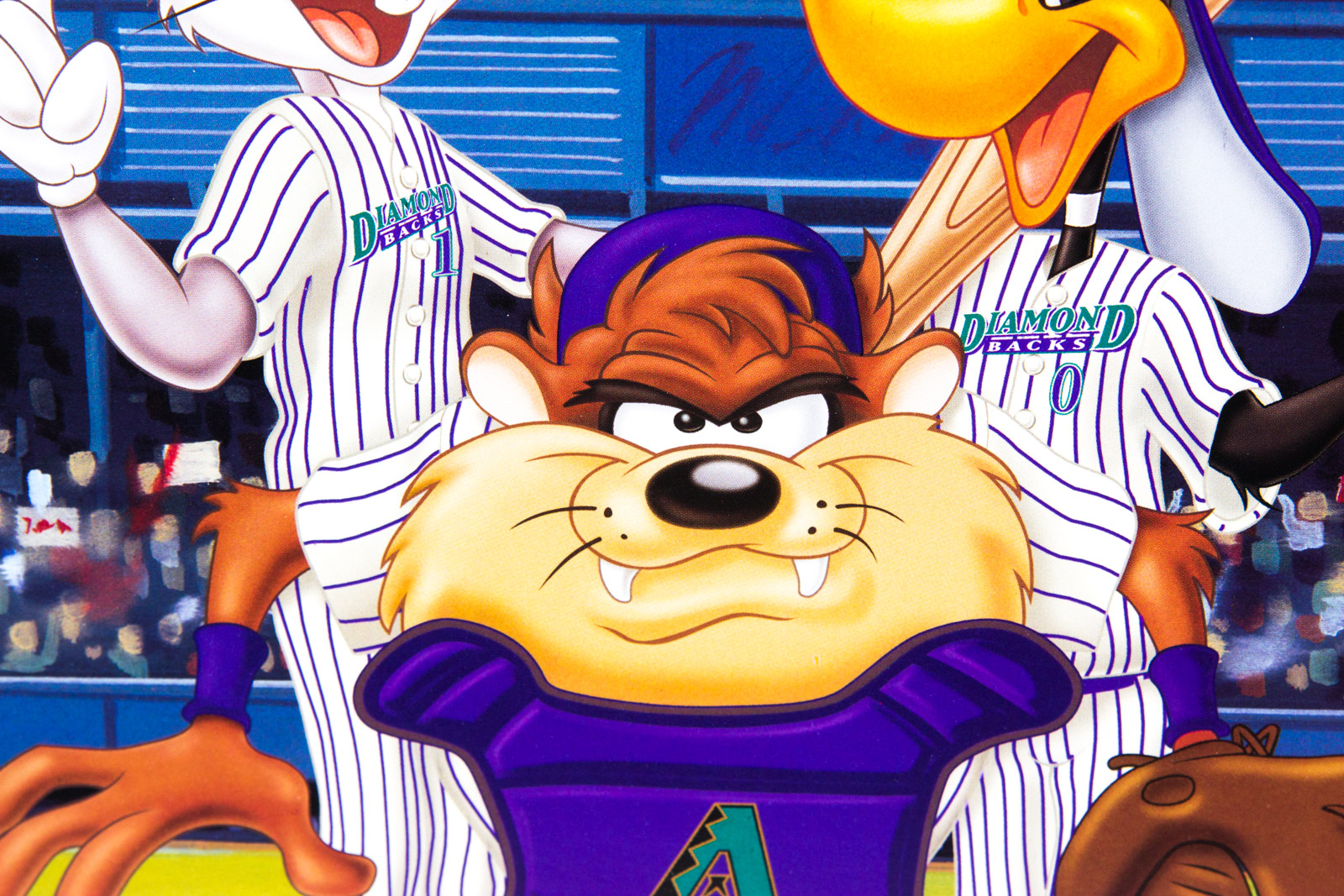 Looney Tunes "Arizona Diamondbacks" Baseball Offset Lithograph