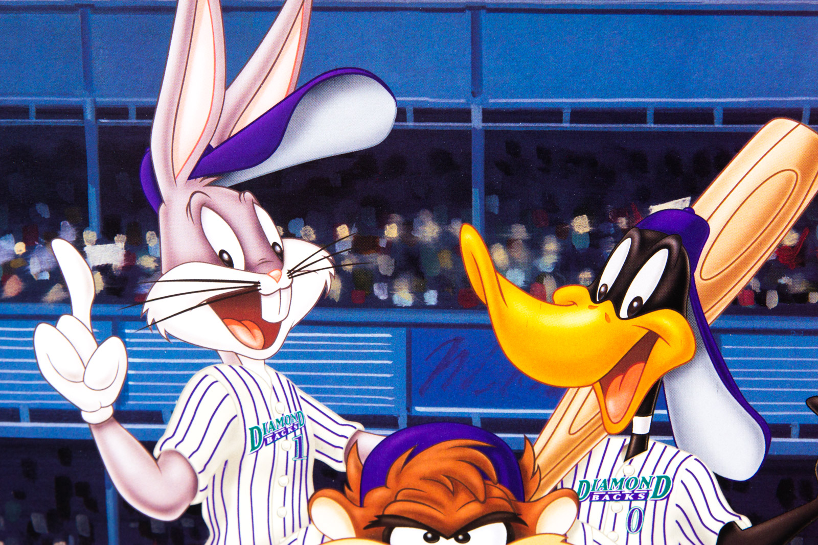 Looney Tunes "Arizona Diamondbacks" Baseball Offset Lithograph