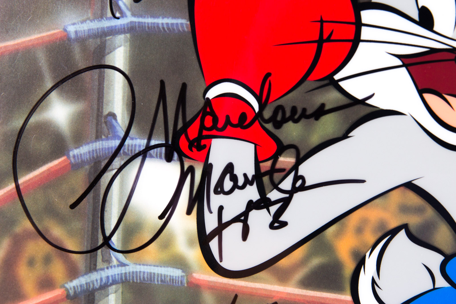 "Boxer Bugs" Animation Sericel Signed by Boxing Greats Emile Griffith, Carmen Basilio, Iran Barkley, and More