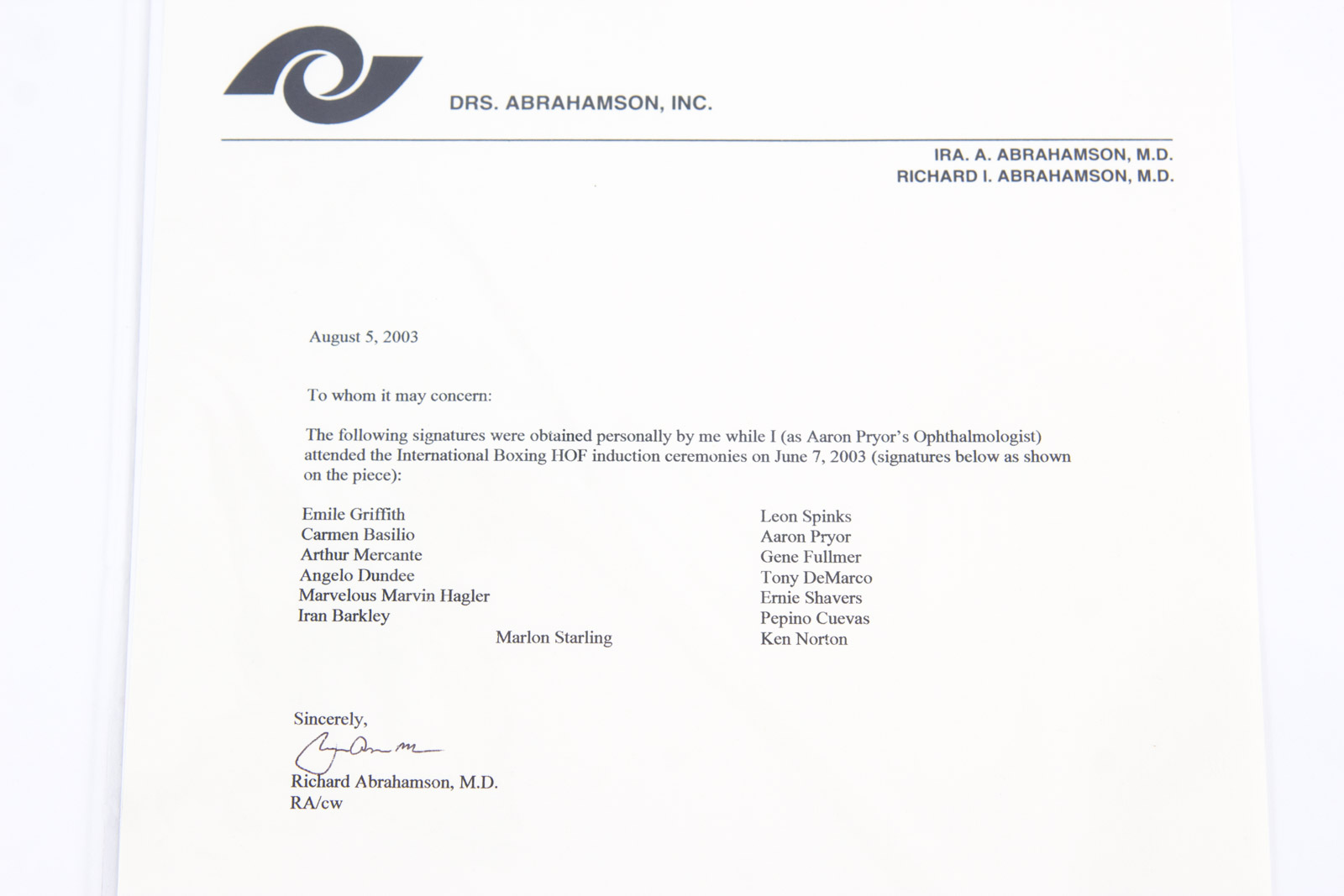 "Boxer Bugs" Animation Sericel Signed by Boxing Greats Emile Griffith, Carmen Basilio, Iran Barkley, and More