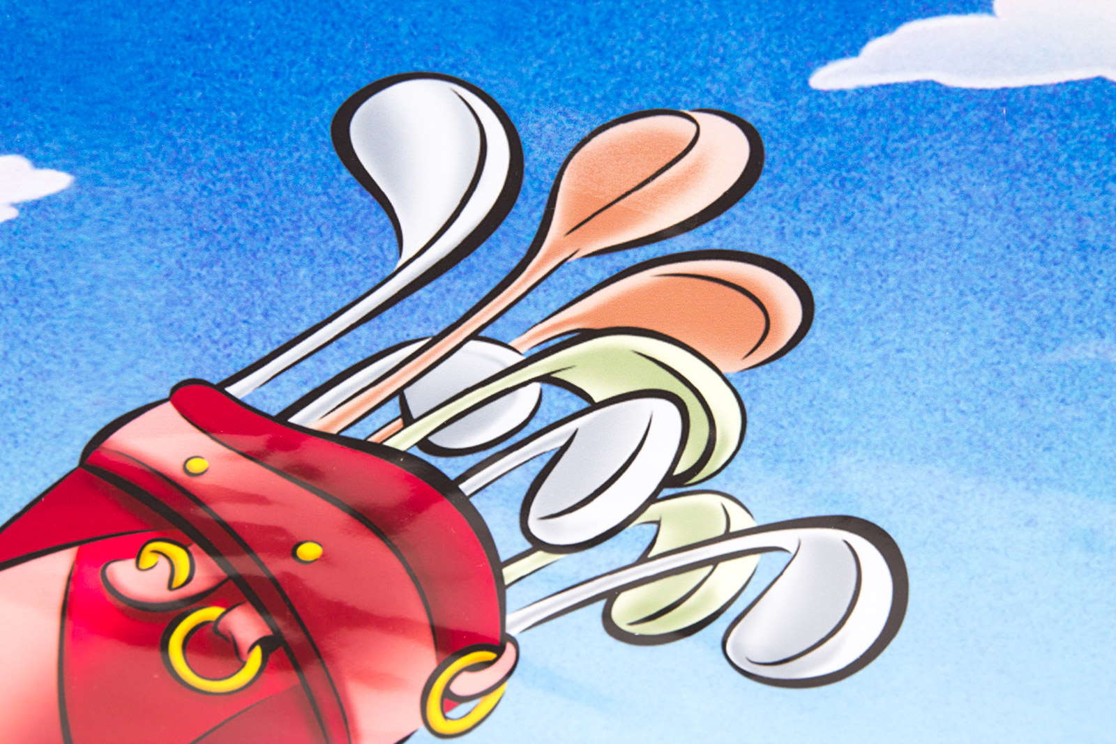 Looney Tunes "Caddy with a Tattitude" Golf Themed Giclee Print