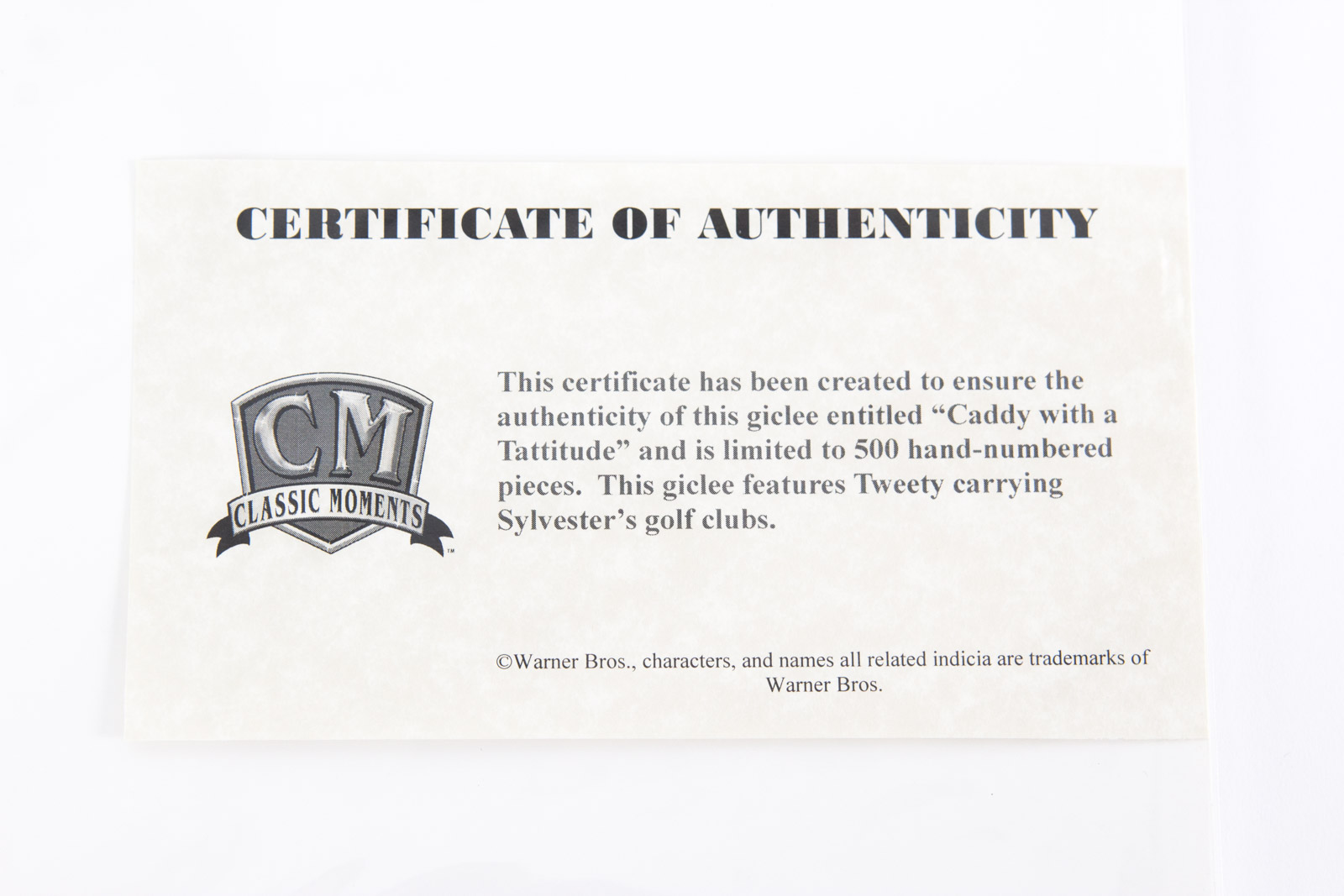 Looney Tunes "Caddy with a Tattitude" Golf Themed Giclee Print