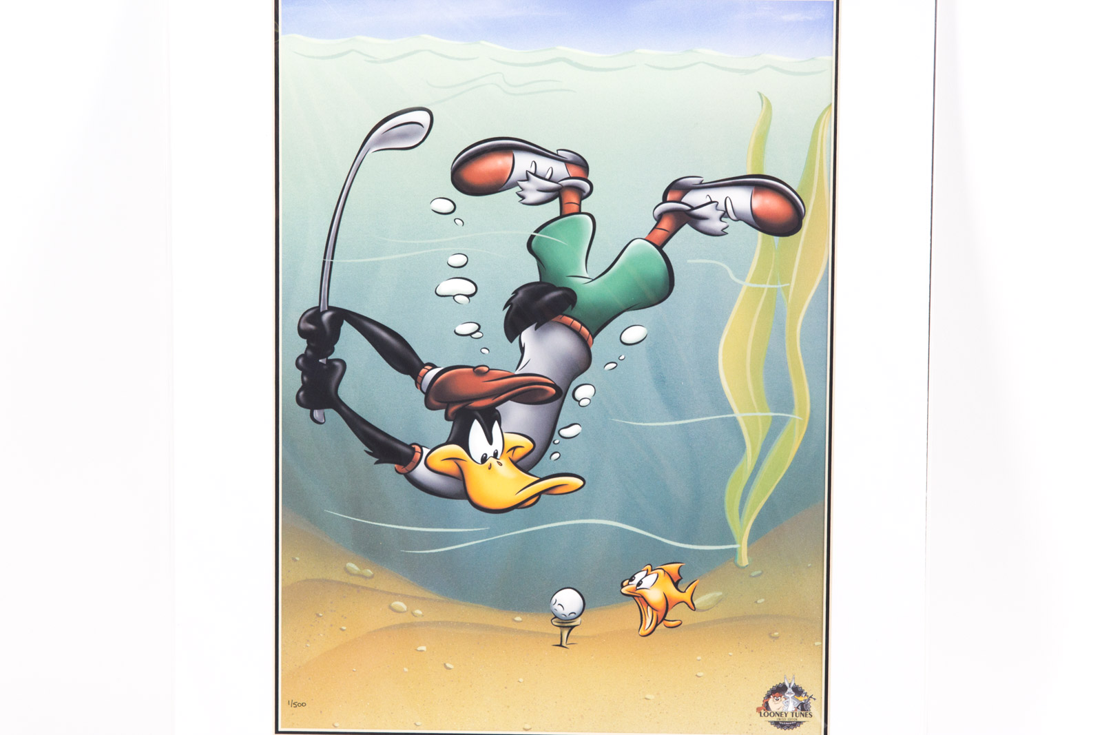 Looney Tunes "Underwater Daffy" Golf Themed Giclee Print