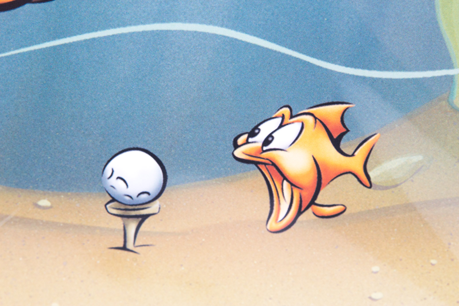 Looney Tunes "Underwater Daffy" Golf Themed Giclee Print
