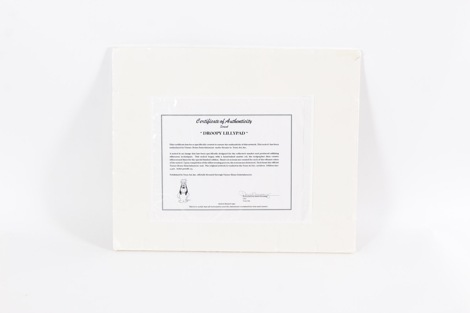 "Droopy Lillypad" Animation Sericel