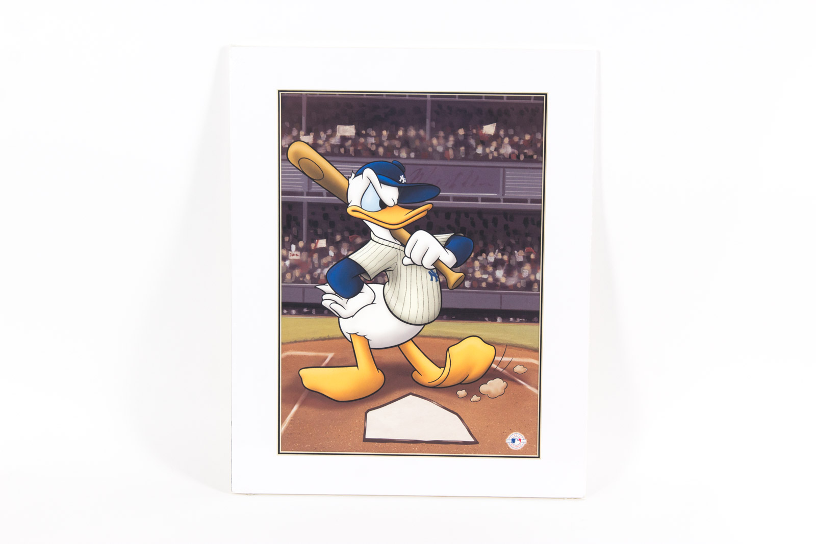 "Donald at the Plate" Baseball Themed Giclee Print