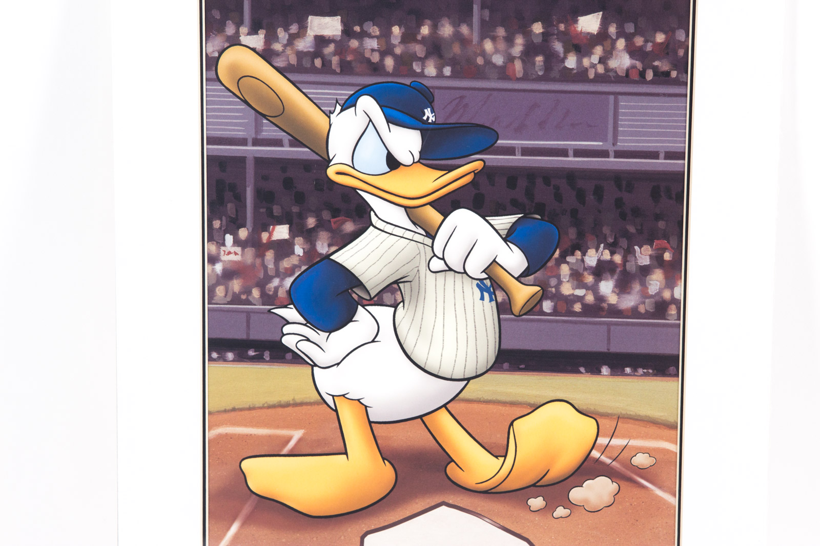"Donald at the Plate" Baseball Themed Giclee Print