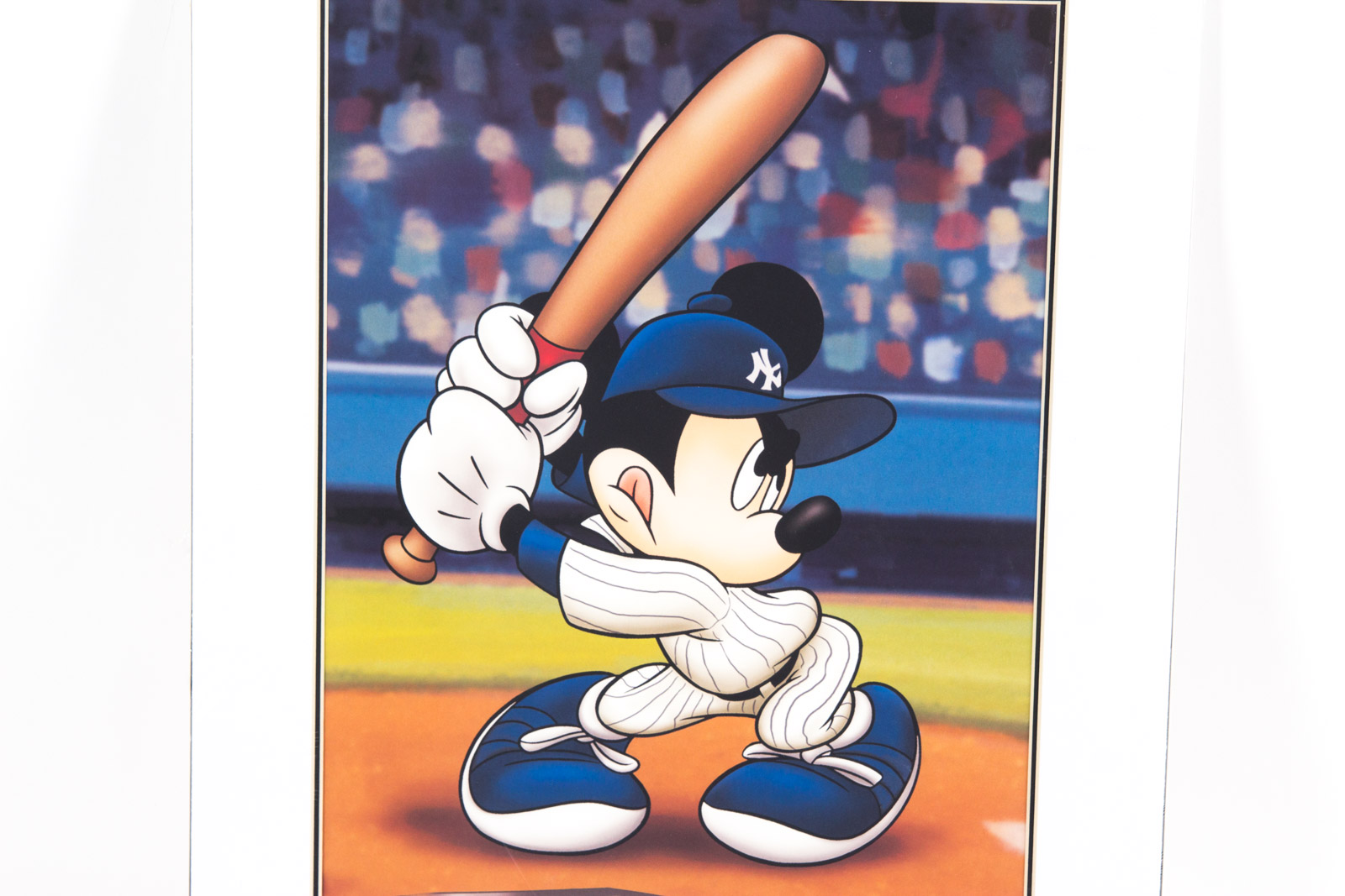 "Mickey at the Plate" Baseball Themed Giclee Print