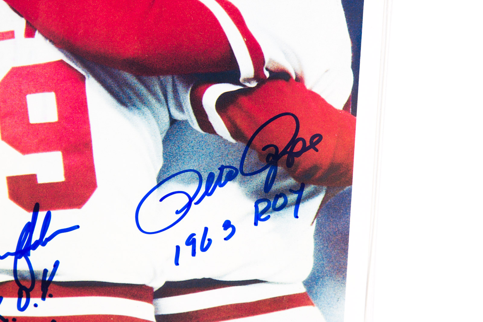 Pete Rose and Tommy Helms Signed Photograph