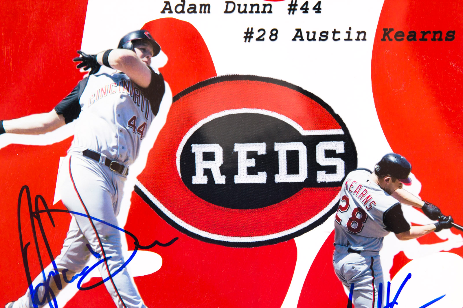 Adam Dunn and Austin Kearns Signed Photograph