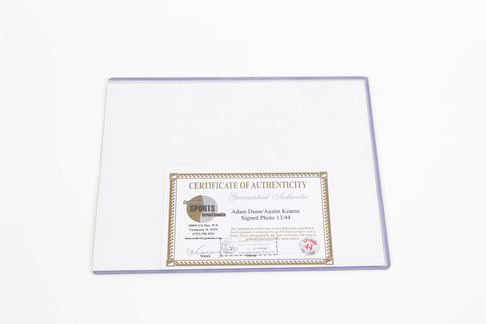 Adam Dunn and Austin Kearns Signed Photograph