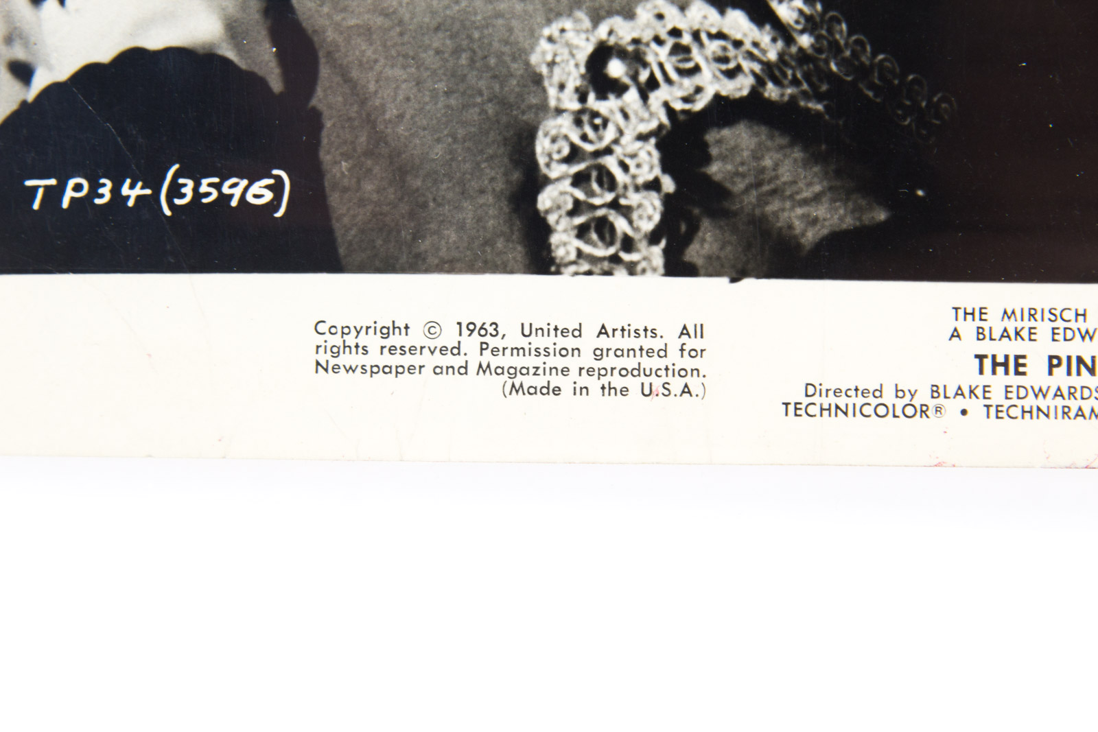 Original 1963 "The Pink Panther" Press Photo