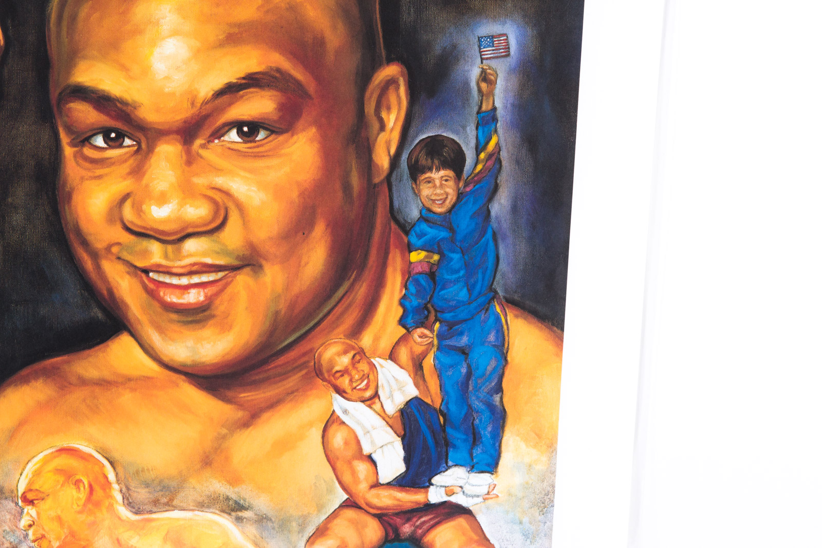 Armando Delgado "George" Boxing Lithograph signed by George Foreman