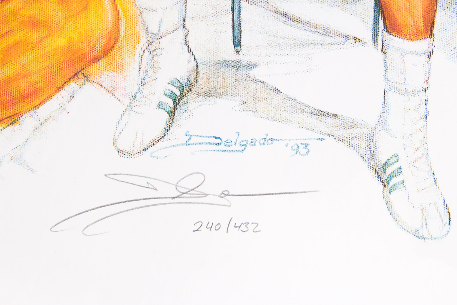 Armando Delgado "George" Boxing Lithograph signed by George Foreman