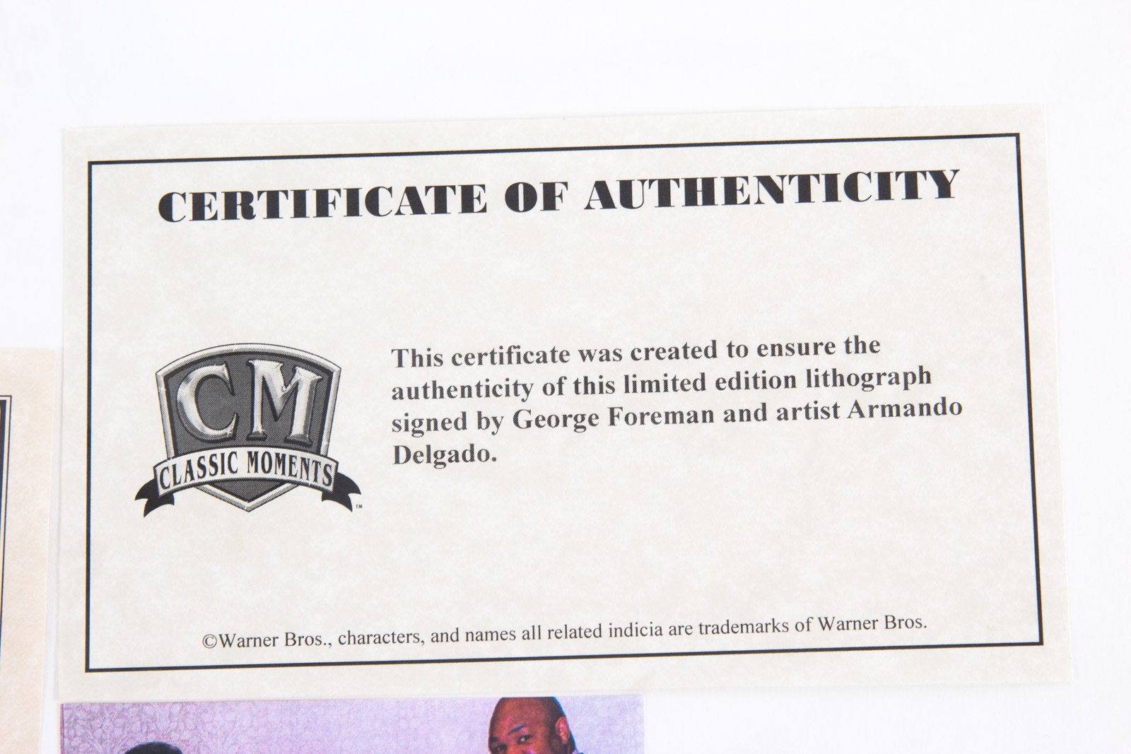 Armando Delgado "George" Boxing Lithograph signed by George Foreman