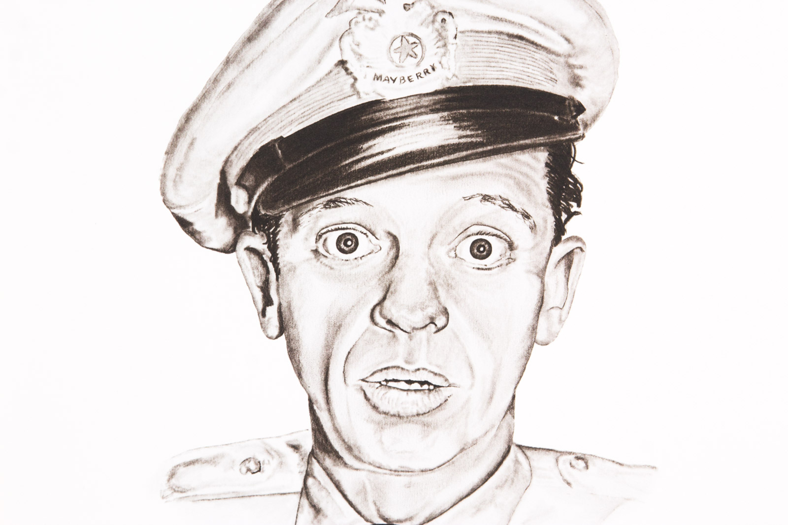 After George Murray Offset Lithograph "Barney Fife"