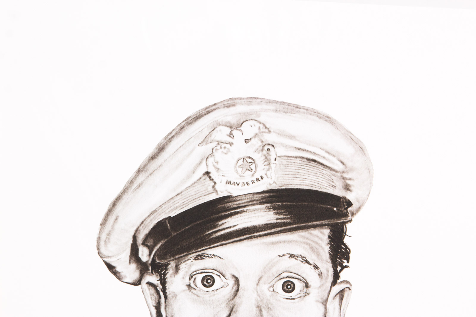 After George Murray Offset Lithograph "Barney Fife"