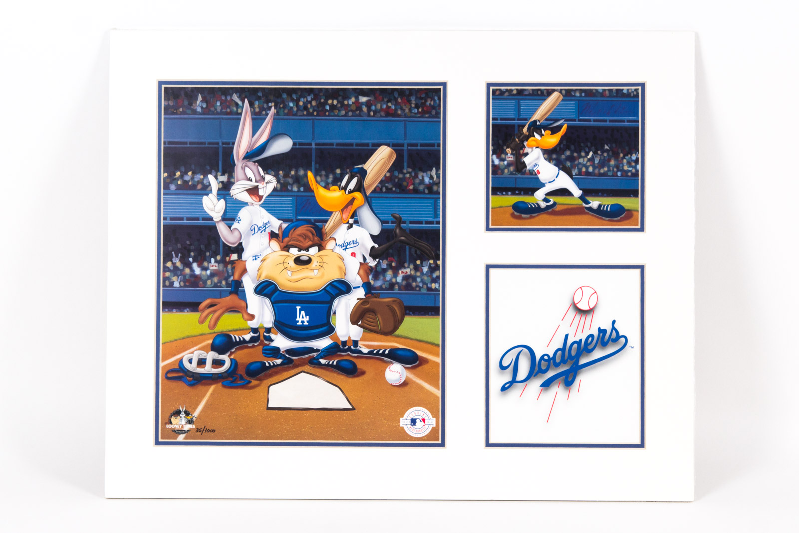 Looney Tunes "Los Angeles Dodgers" Offset Lithograph