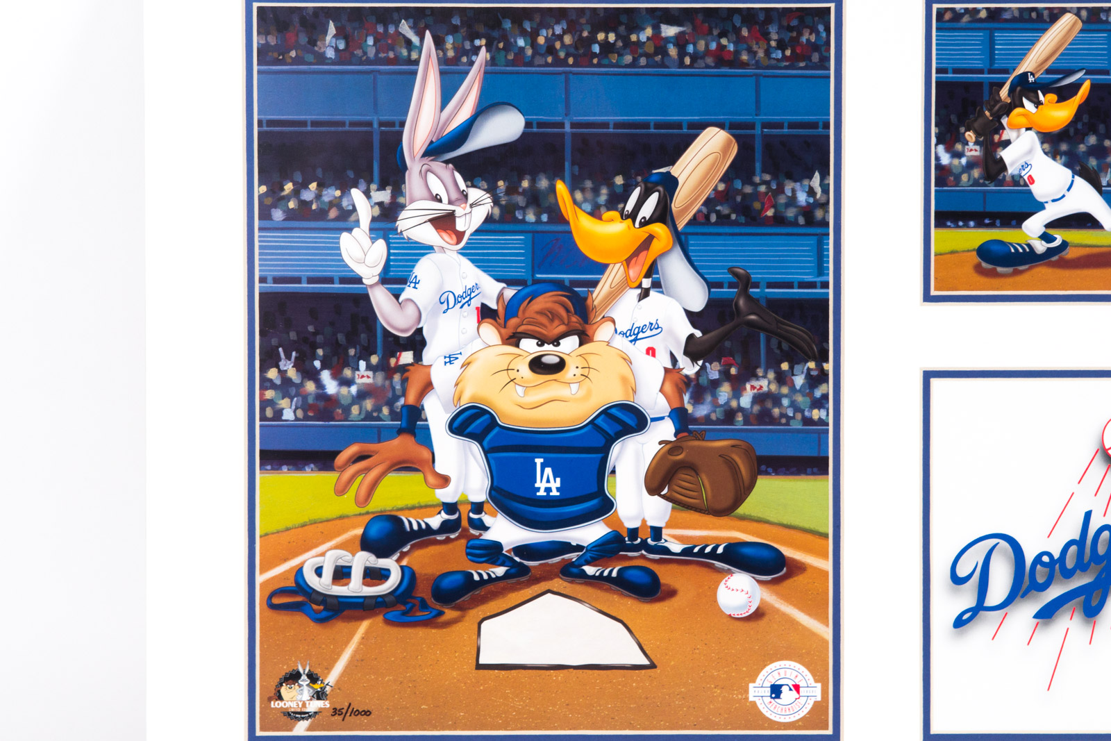Looney Tunes "Los Angeles Dodgers" Offset Lithograph