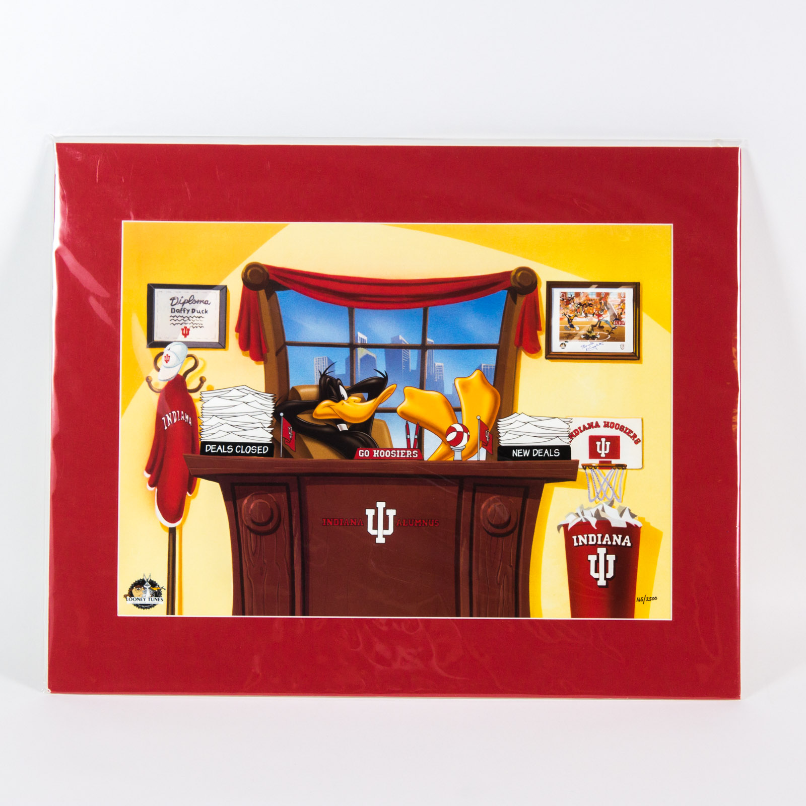 Looney Tunes "IU Business Warrior" Indiana Hoosiers Offset Lithograph