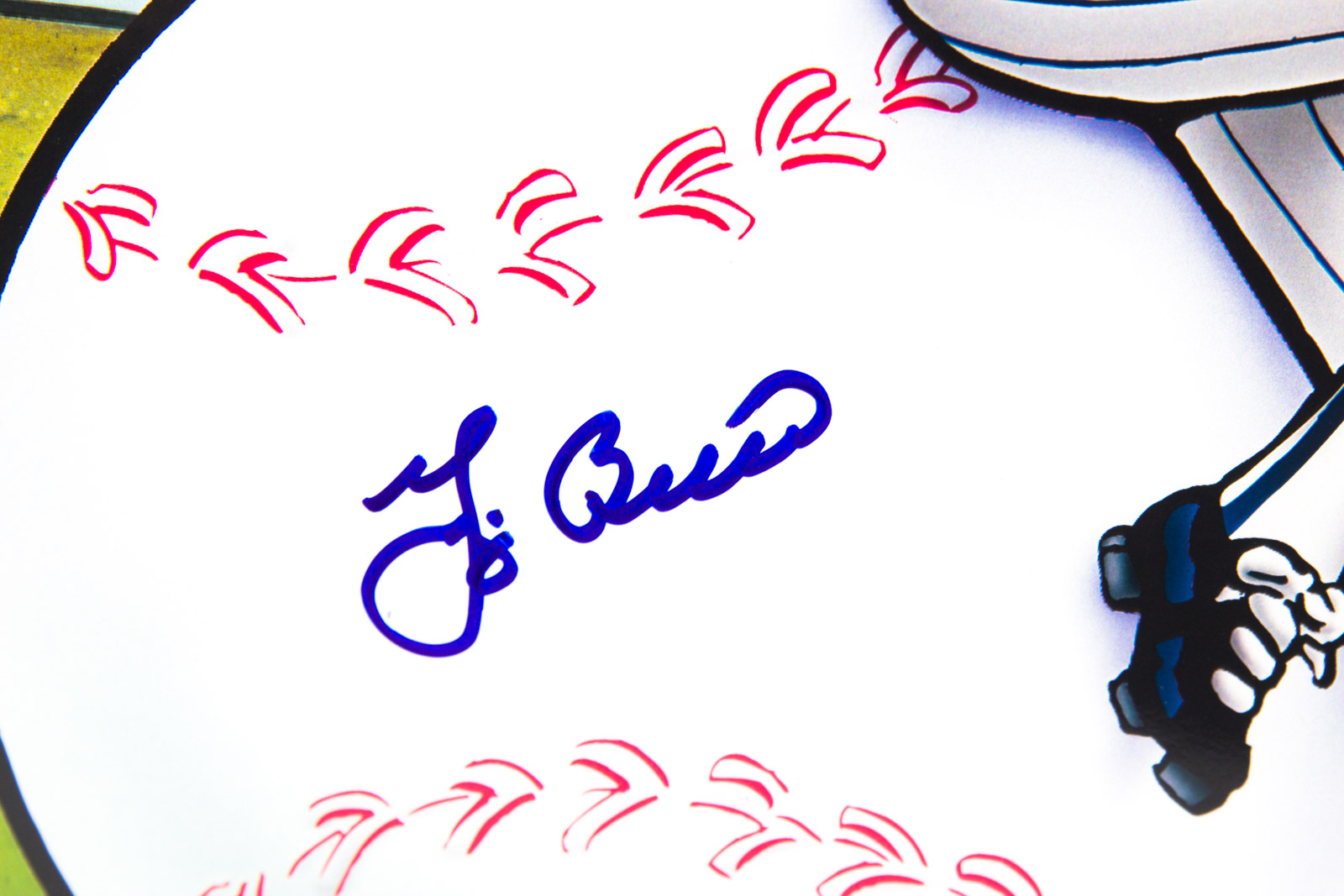 Yogi Berra Signed "Betty on Deck" New York Yankees Lithograph