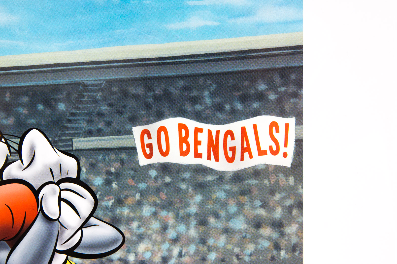 Looney Tunes "Touch Down Taz" Cincinnati Bengals Offset Lithograph