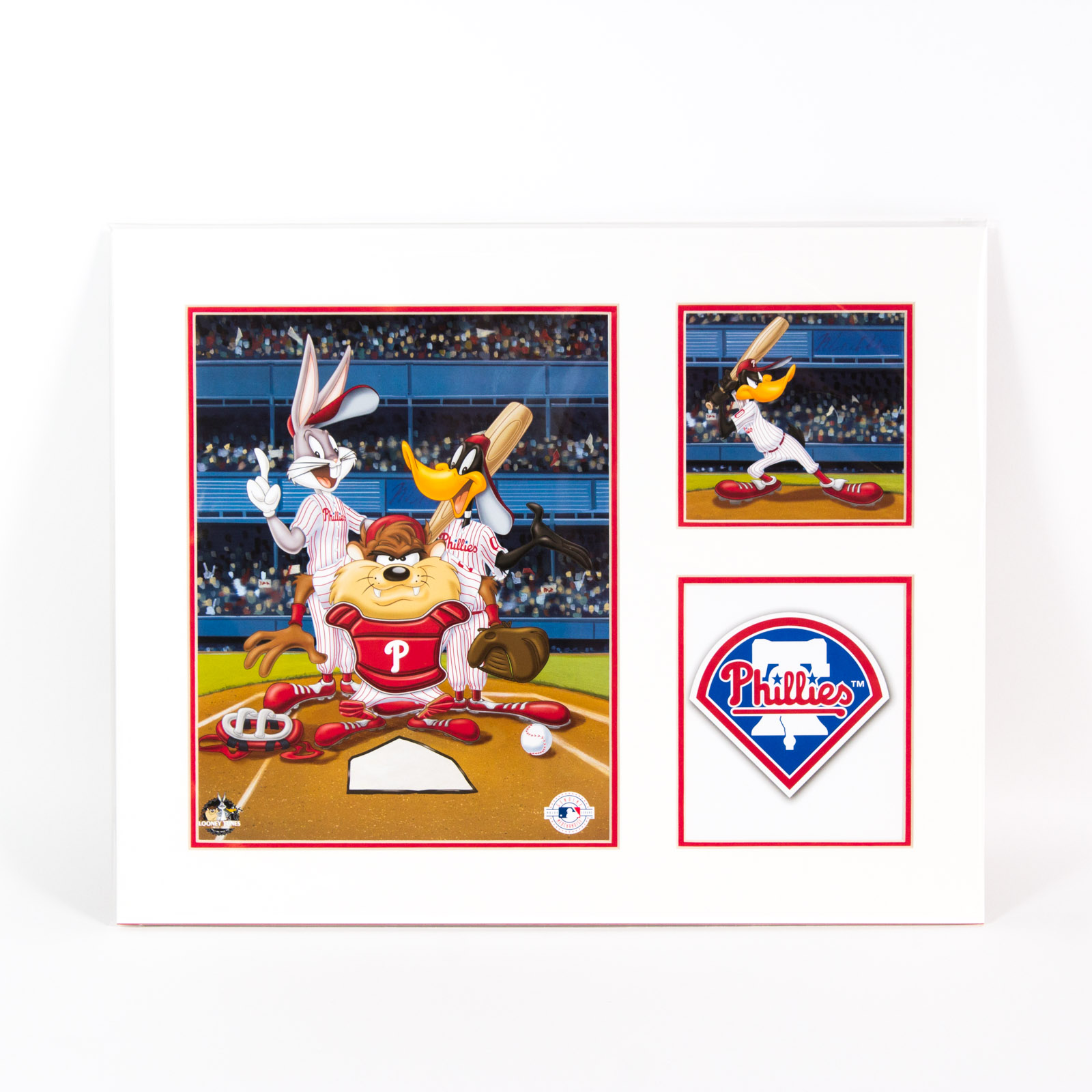 Looney Tunes "At the Plate" Philadelphia Phillies Lithograph