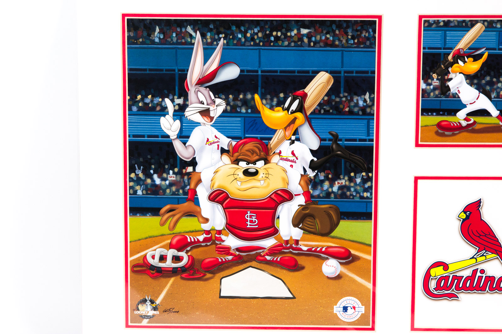 Looney Tunes "St. Louis Cardinals" Offset Lithograph