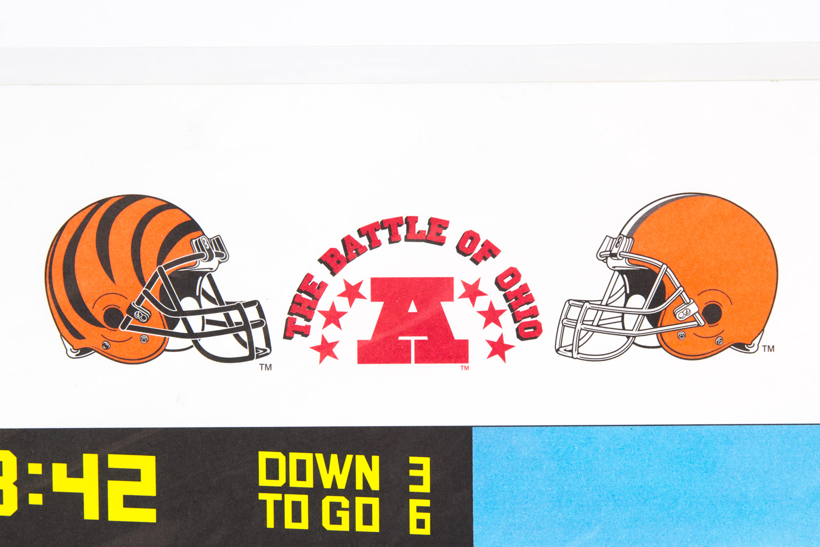 Looney Tunes "Battle of Ohio" Football Themed Offset Lithograph