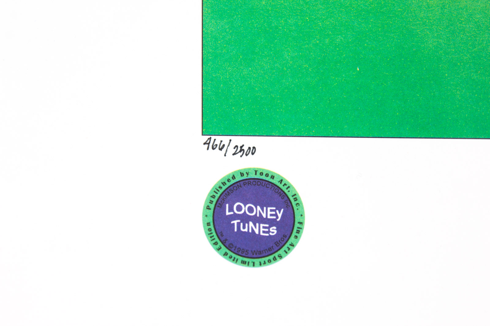 Looney Tunes "Battle of Ohio" Football Themed Offset Lithograph