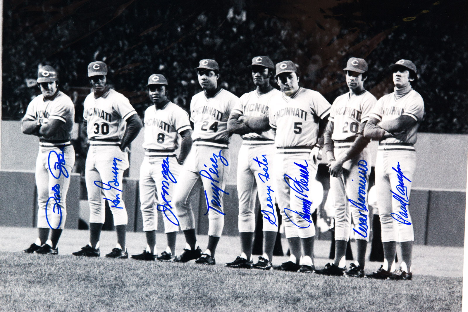 "The Big Red Machine" Fuji Crystal Photograph Signed by Pete Rose, Johnny Bench, Ken Griffey, and more