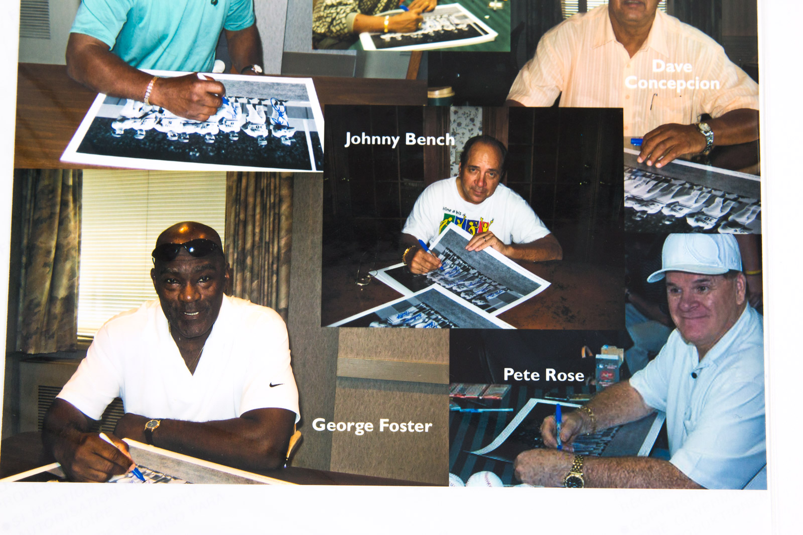 "The Big Red Machine" Fuji Crystal Photograph Signed by Pete Rose, Johnny Bench, Ken Griffey, and more