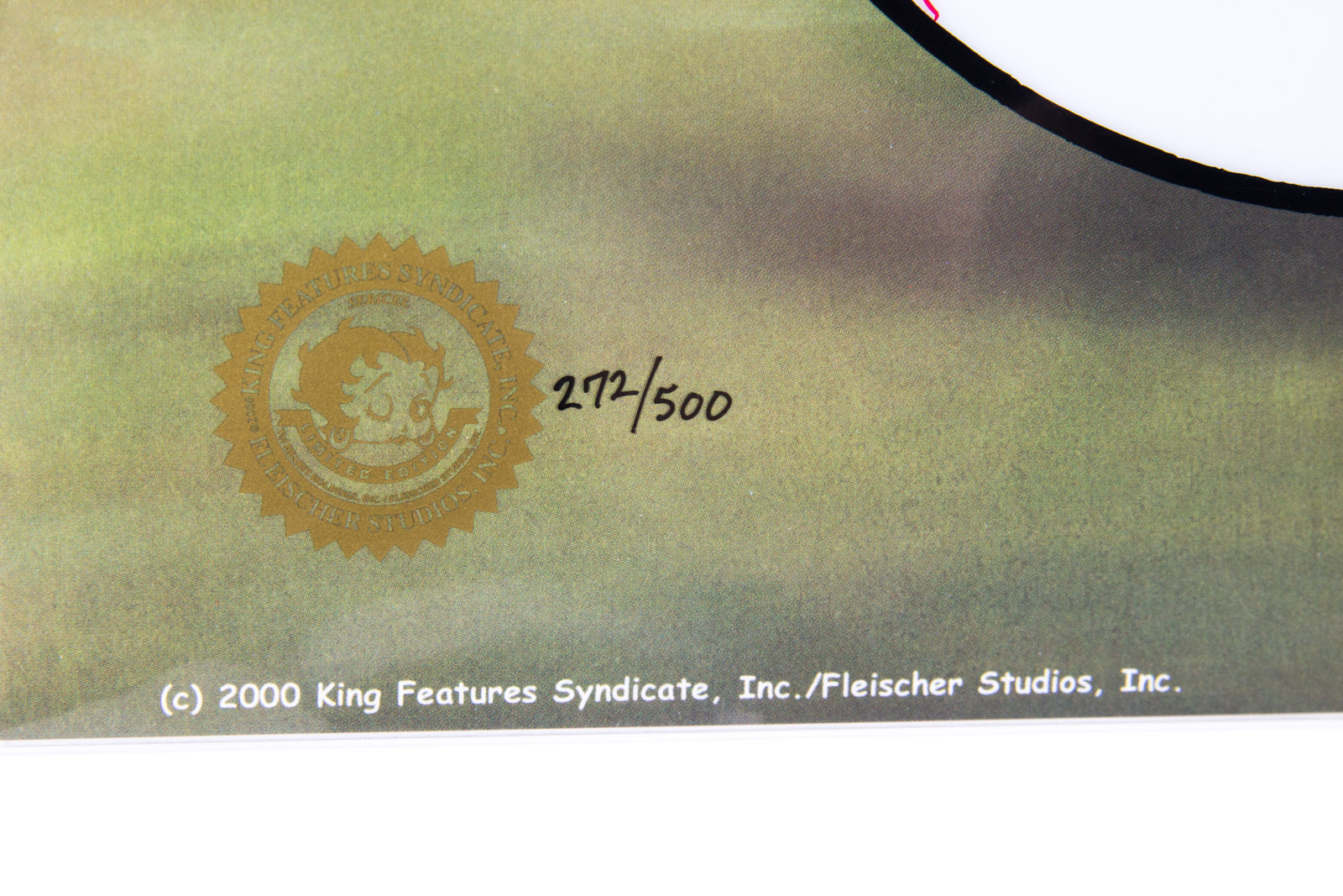 Sean Casey Signed "Betty on Deck" Cincinnati Reds Animation Sericel